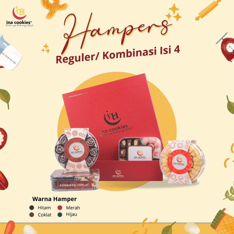 

Hamper isi 4 Reguler Ina cookies