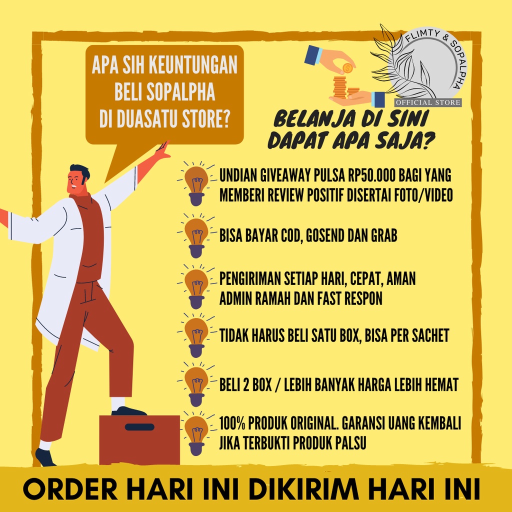 SOPALPHA 10 BOX Minuman Kesehatan Obat Suplemen Daya Tahan Tubuh Herbal Diabetes Kolesterol Mag BPOM