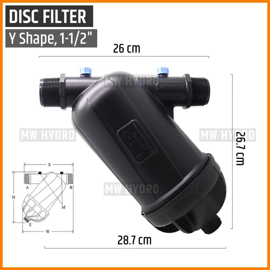 Irrigation Disc Filter 1-1/2&quot;, Y - Irigasi / Hidroponik