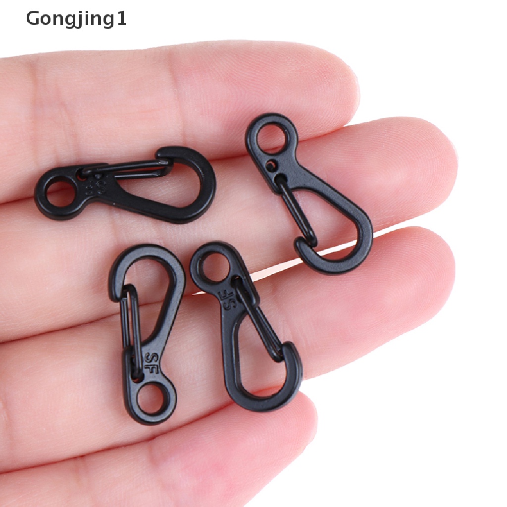 Gongjing1 10PCS Klip Carabiner Mini Untuk Camping