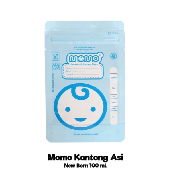 ECER KANTONG ASI MOMO 100ML New Born