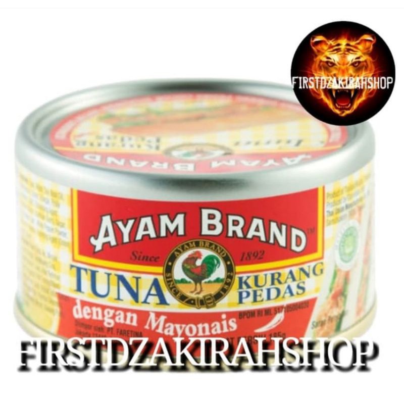 

Ayam brand tuna kurang pedas dengan mayonaise 185gr