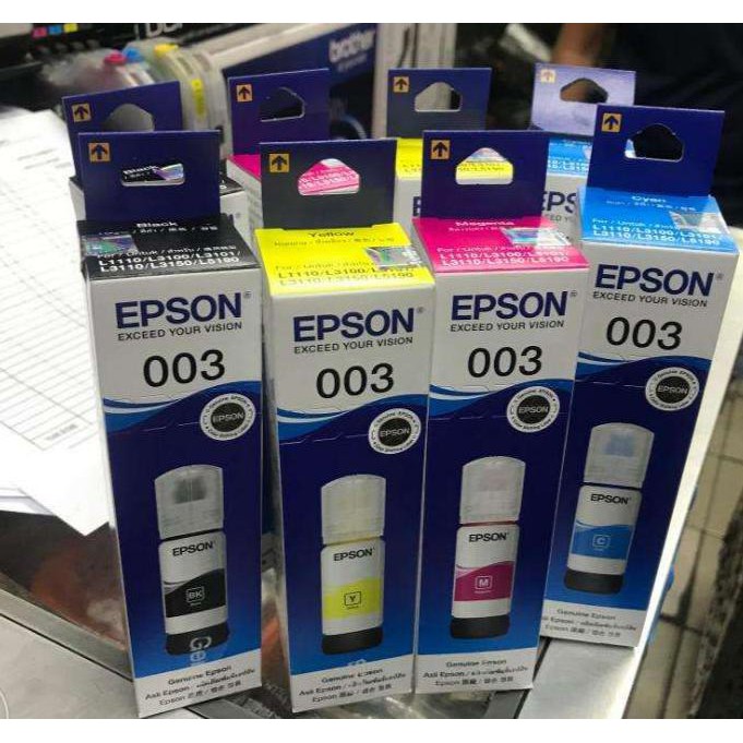 ORIGINAL BOX TINTA EPSON 003 L3110 / L3150 - Biru
