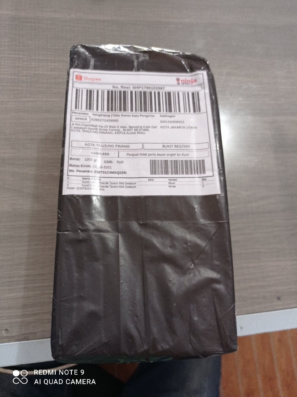 Kunci Sliding Handle Tanam Ra6 Dekkson