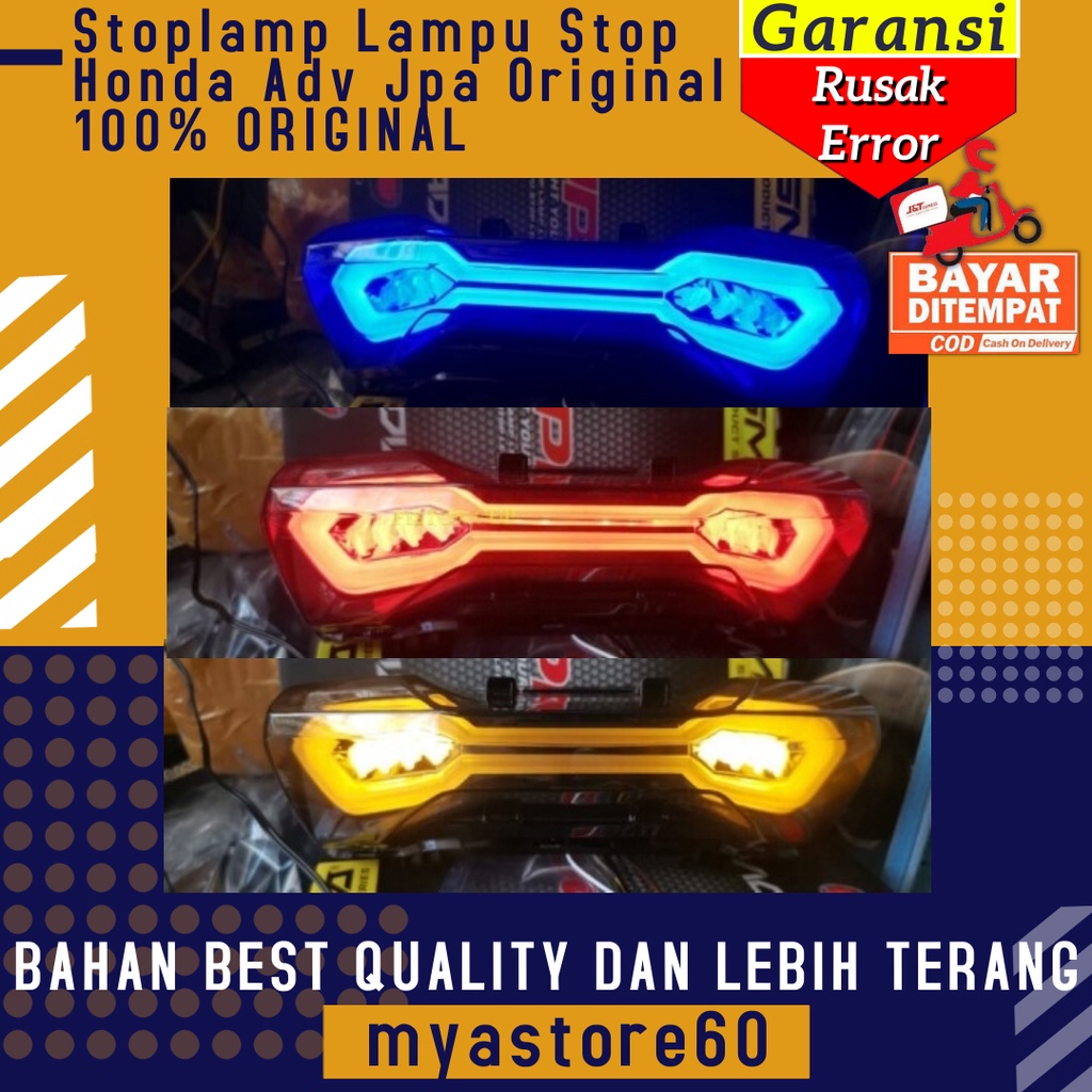 Stoplamp Stop Lamp Lampu Belakang Terbaru Stop Aksesoris Variasi Sparepart Motor Honda Adv Jpa Original 100% ORIGINAL Asli