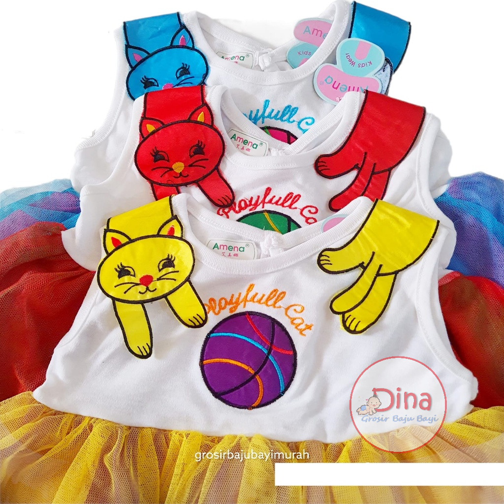 dress baju anak AMENA PLAYFULL CAT