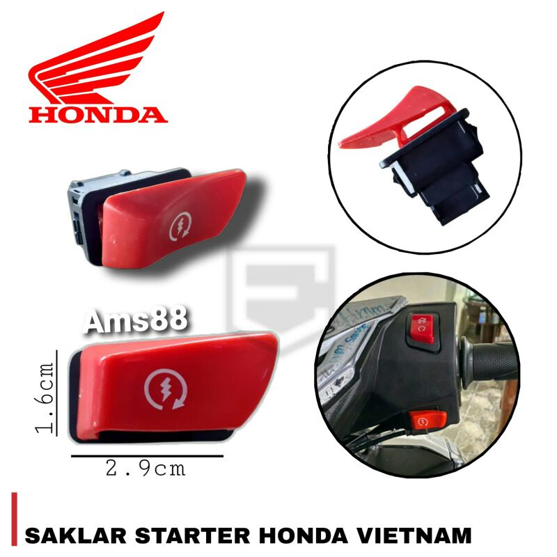 SAKLAR TOMBOL STARTER WARNA HONDA VIETNAM UNIVERSAL