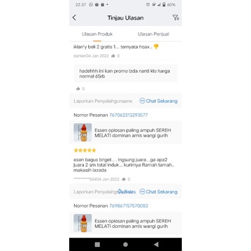 ESSEN IKAN MAS DOMINAN SEREH MELATI