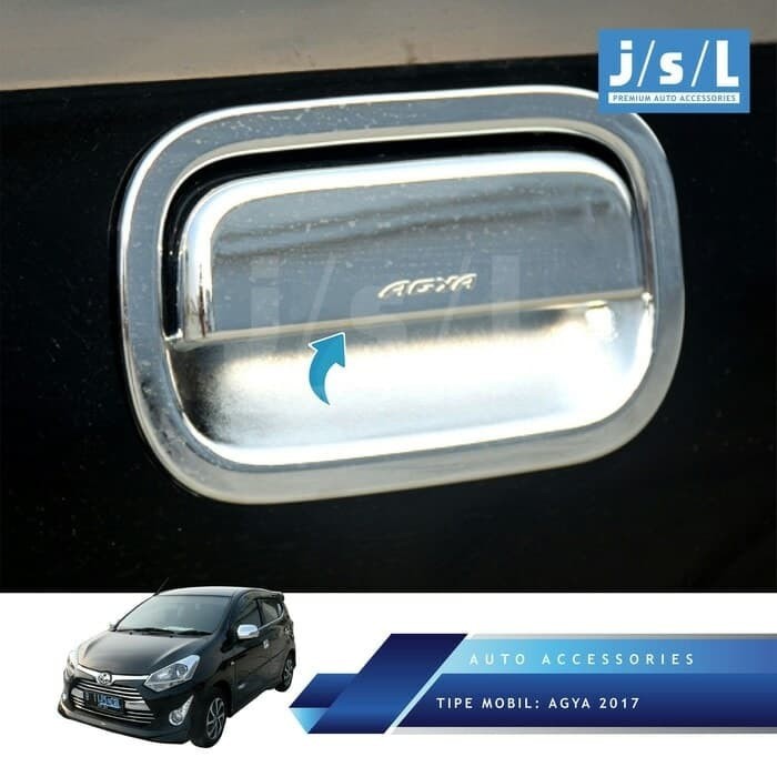 Terbaru New Agya 2017 Pegangan Pintu JSL/Handle Cover Chrome aksesoris