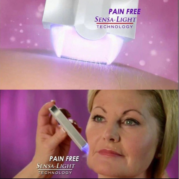 BAROKAH GAMIS Alat Cukur Bulu Portable INSTANT PAIN FREE HAIR REMOVAL LIGHT TECHNO