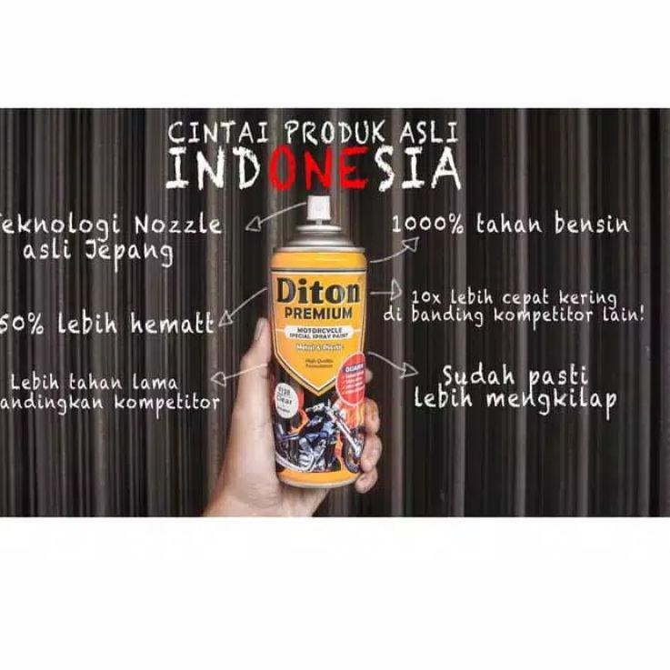 ☁ Cat Semprot Merah Candy Tone Red 9311 Diton Premium Spray Sepeda Motor Mobil Velg Pilok Bkn Samura