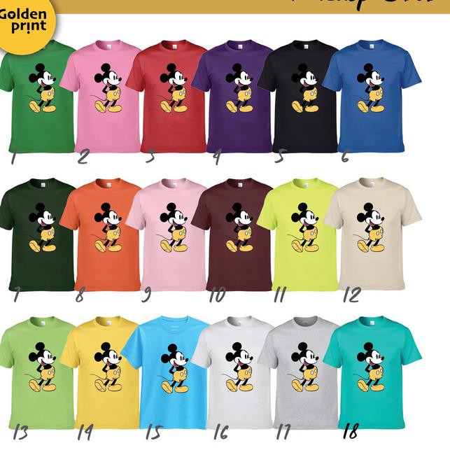 Kaos mickey mouse size dewasa / mickey mouse tshirt