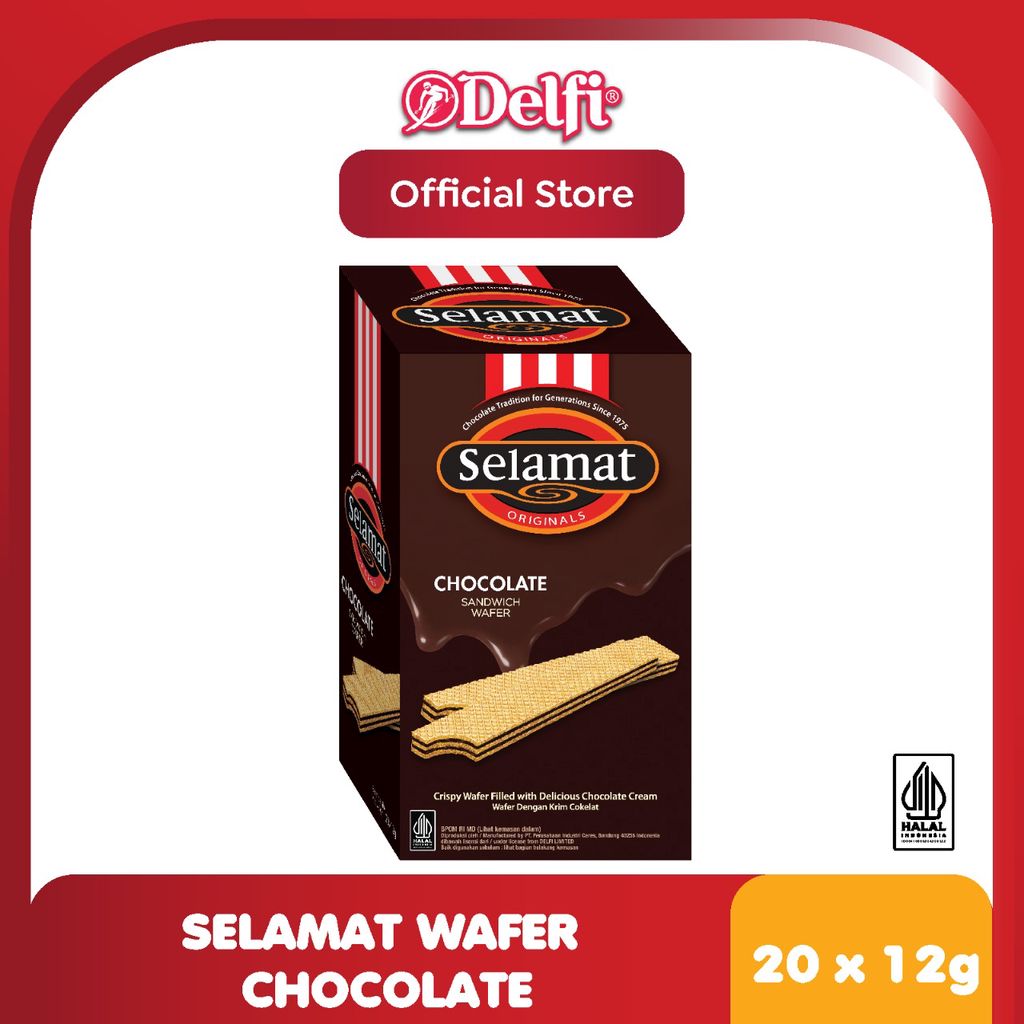 

Selamat Wafer Chocolate Box 12 gr - isi 20 pcs