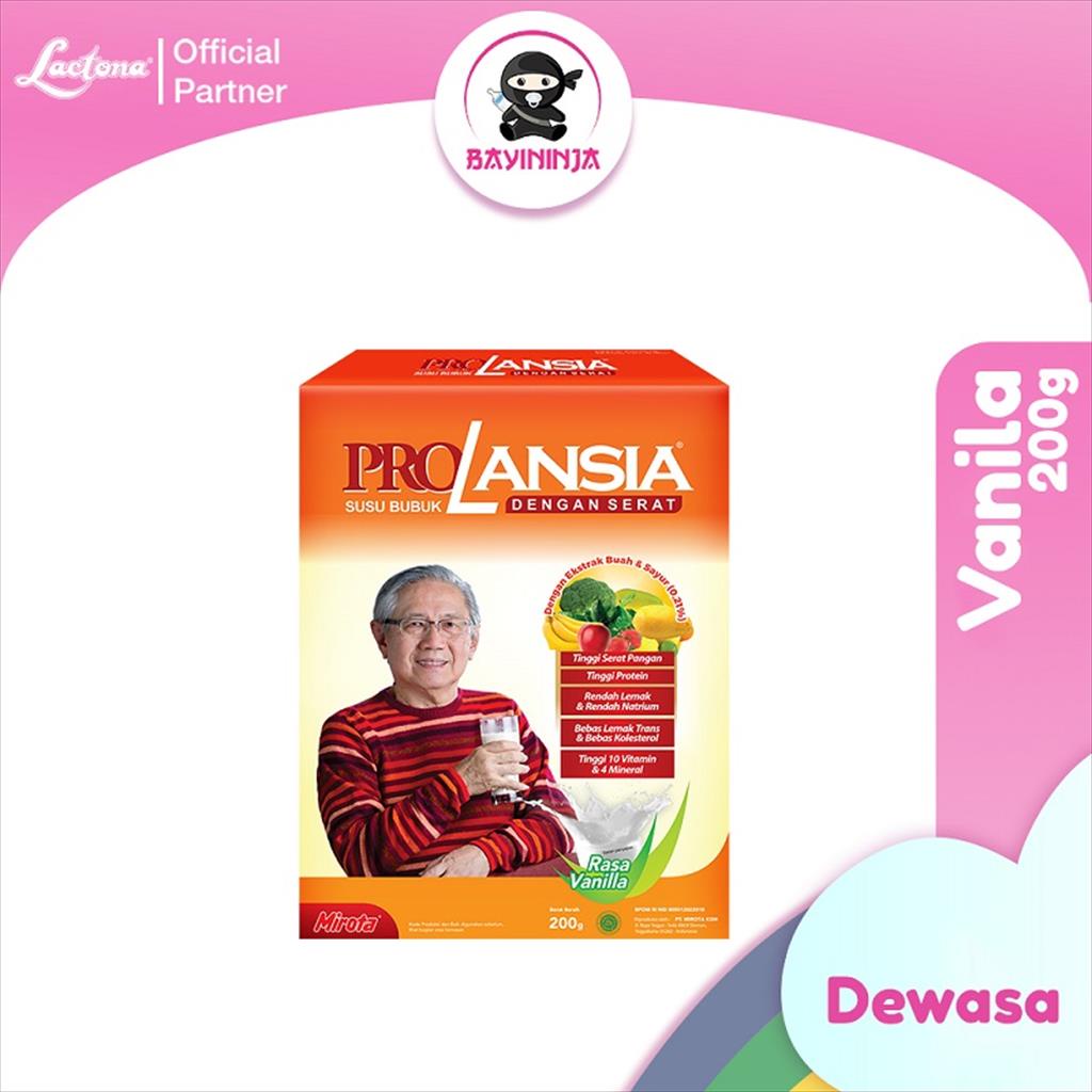 PRO LANSIA Vanila Susu Box 200 g