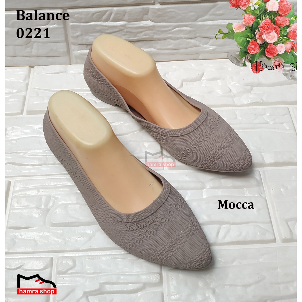 Balance 0221 Sepatu Flatshoes Wanita Bahan Jelly