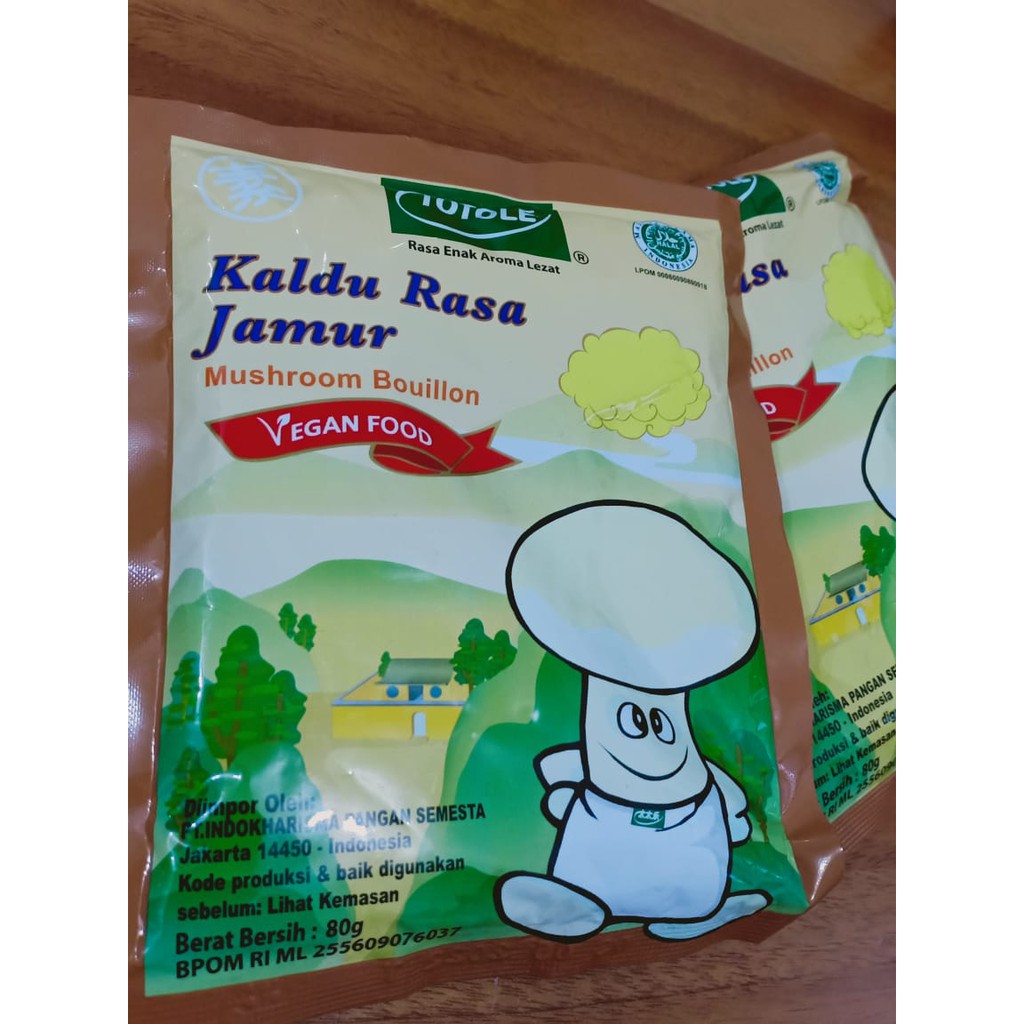 

KALDU JAMUR TOTOLE VEGETARIAN MOKOCENG 80 GRAM - PENYEDAP RASA