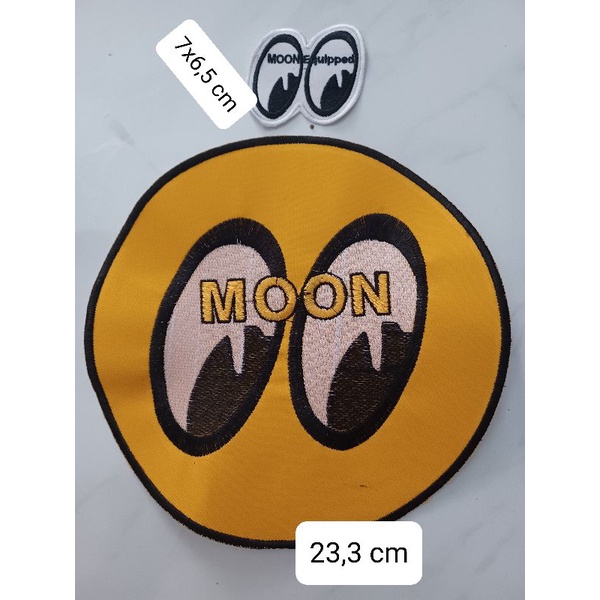 backpatch bordir moon tempelan punggung jaket