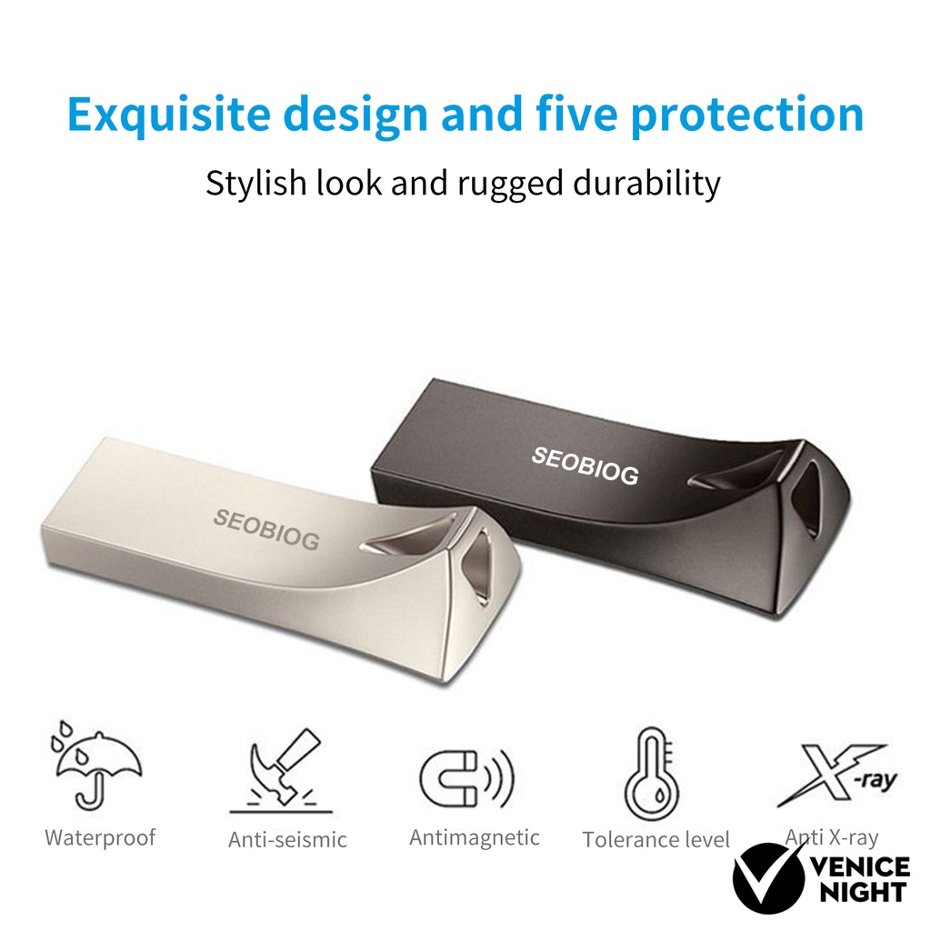 (SF) Seobiog Flash Memory Stick Usb 3.1 Transmisi Kecepatan Tinggi Bahan Metal Untuk Speaker