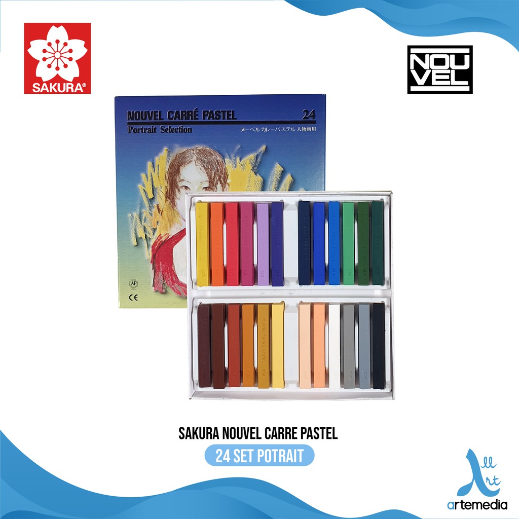 

Sakura Soft Pastel Set 24 Portrait Nouvel Carre Pastel