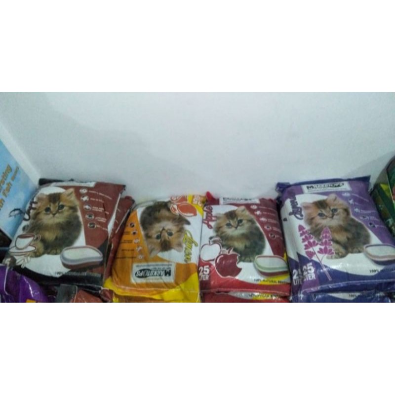 pasir kucing markotop 25 litter - pasir wangi markotops 25 litter