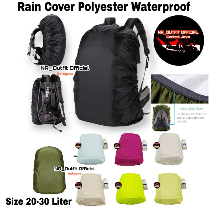 Rain Cover Bag Pelindung Tas Ransel Punggung Raincoat 20-30Liter NR_Outfit Official COD