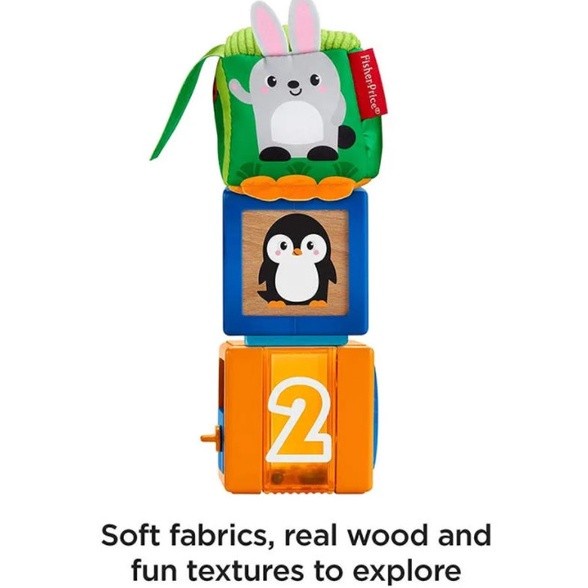 FISHER PRICE STACK &amp; DISCOVER SENSORY BLOCKS 6M+