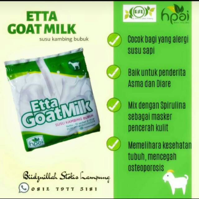 

Etta goat milk