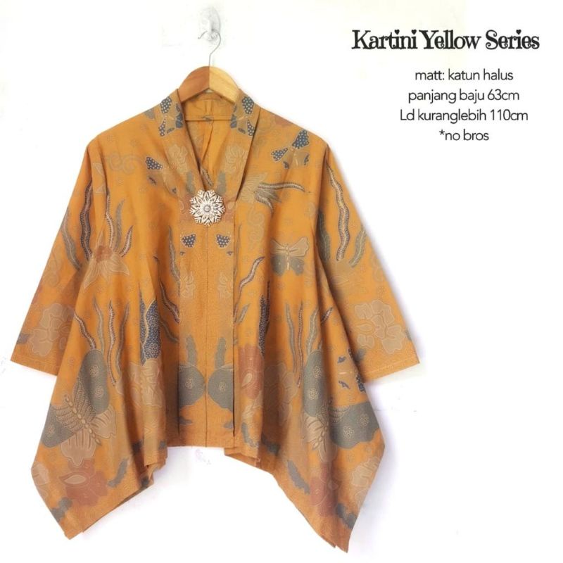 Blouse Batik Kartini Yellow-Gold Series