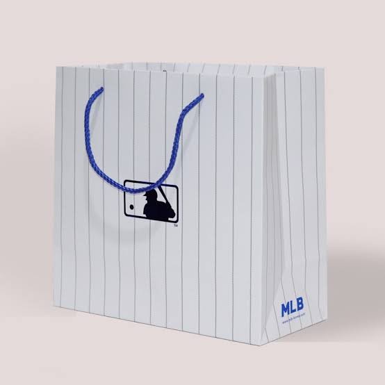 

BAYAR DITEMPAT MLB Baseball Paper Bag Paperbag Tote Bag Packing Gift NY