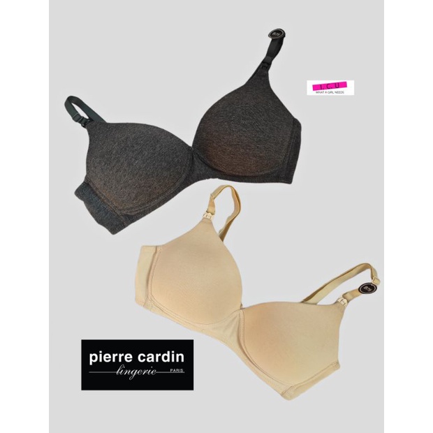 Bra Menyusui Tanpa Kawat Busa Sedang Bahan Katun Cup Besar Pakaian Dalam Wanita Original Pierre Card