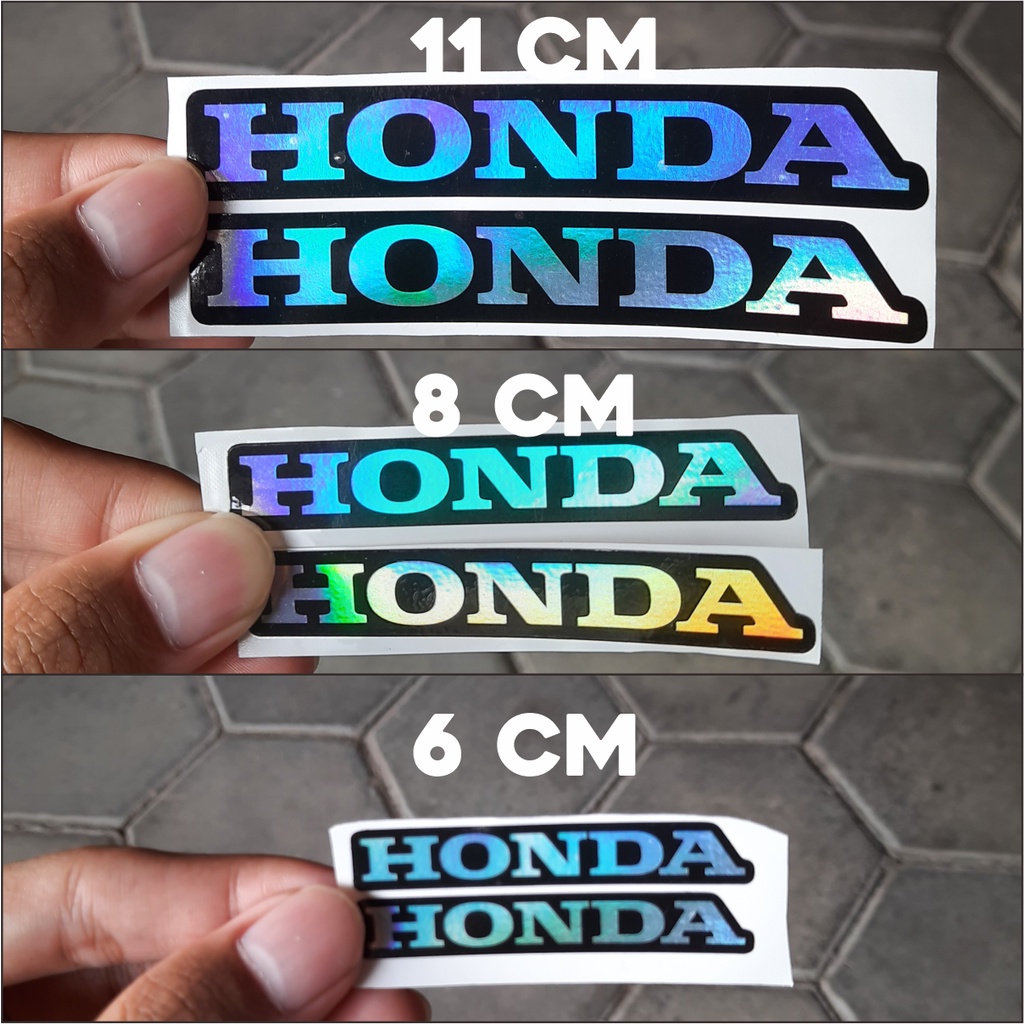 

Stiker Print Cut Logo Honda Hologram Sticker Printcut Motor Sepasang Termurah