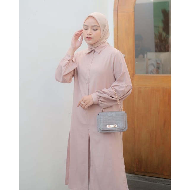 LONG TUNIK SHAKILA / TUNIK POLOS / ODILE TUNIK