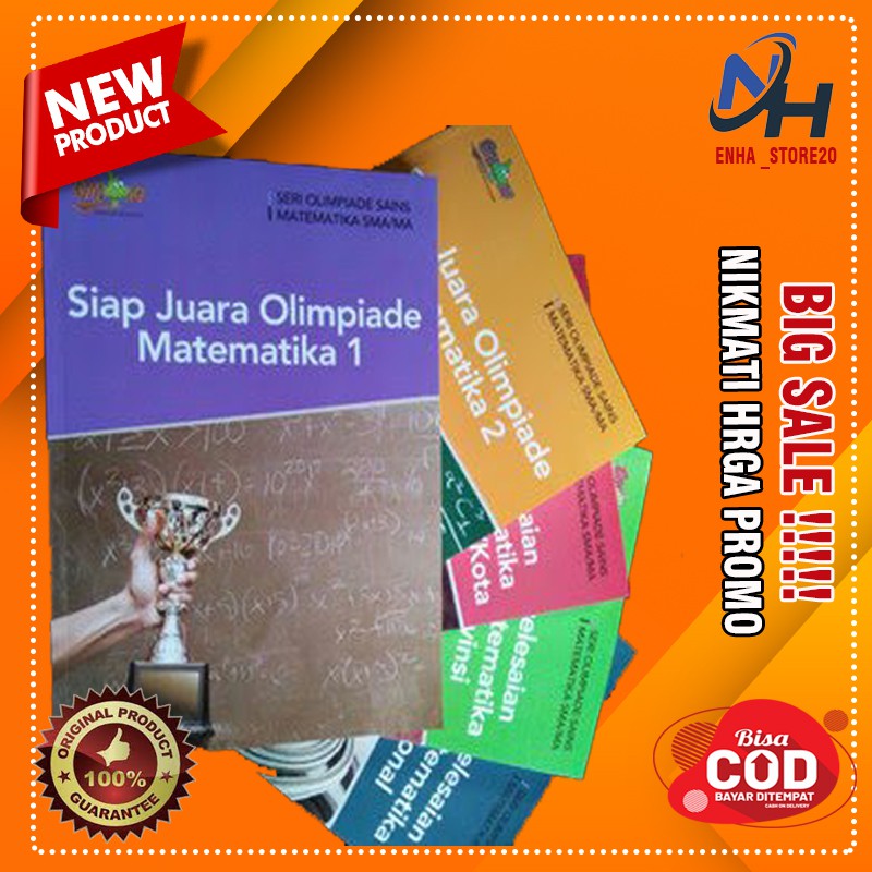 Buku Olimpiade Sains MATEMATIKA SMA/MA Buku Olimpiade OSN KSN KSM Prof Yohanes Surya Ph.D rekomended
