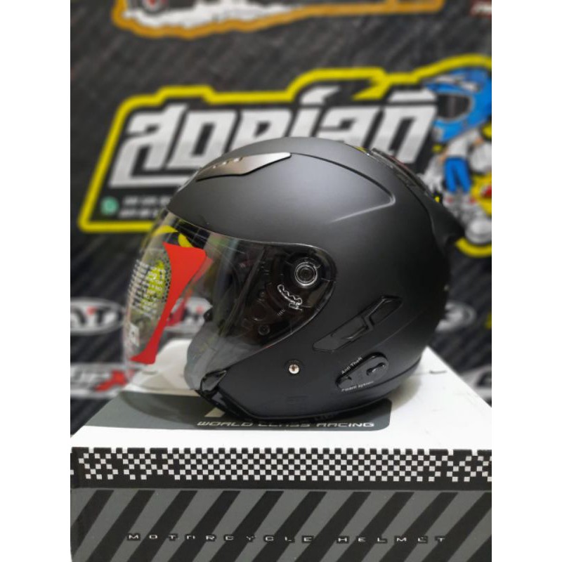 HELM KYT GALAXY BLACK DOFF ORIGINAL DOUBLE VISOR HELM TOURING KYT