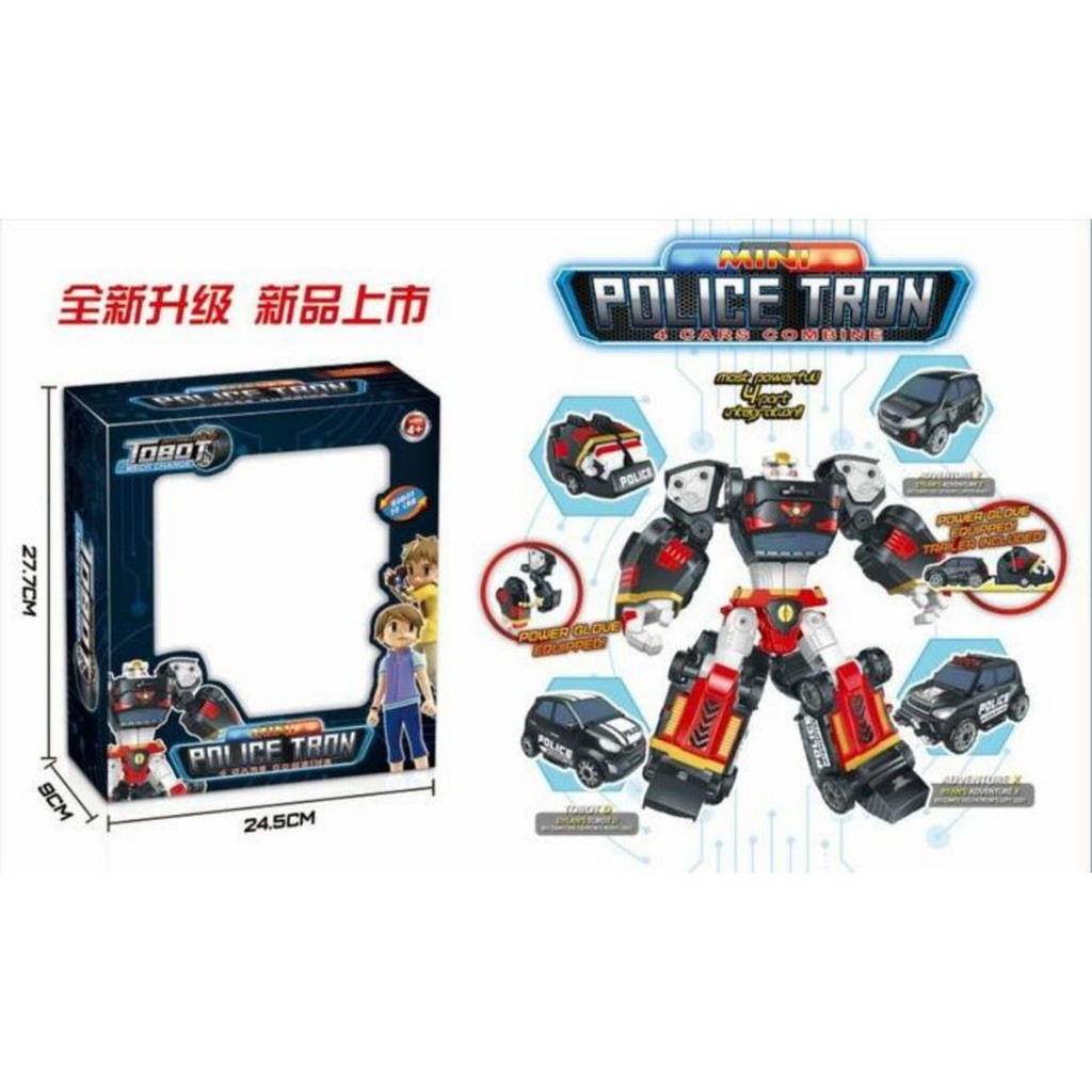 MMTOYS Tobot Mini 8in1 502 Transformer Robot Mobil Shopee Indonesia