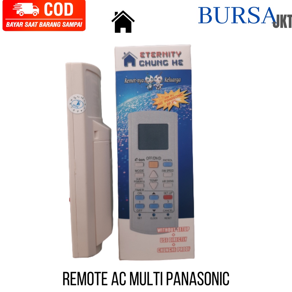 REMOTE AC PANASONI PNS SPLIT INVERTER LOW WATT DUS BIRU