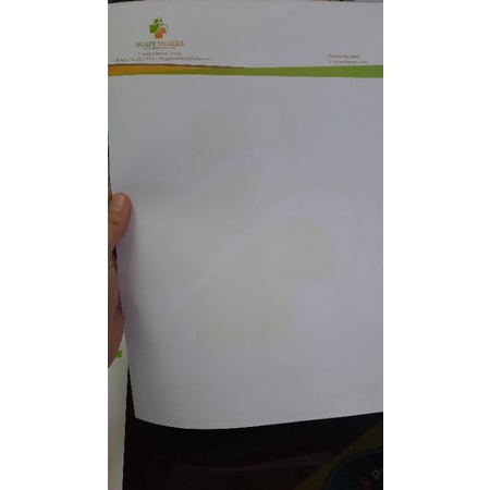 

CETAK KOP SURAT TANPA TEPI / BORDLESS A4 1Rim