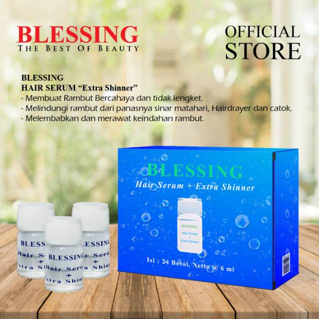 ⭐BAGUS⭐ BLESSING Hair Serum &amp; Extra Shinner 6ml | Serum Rambut