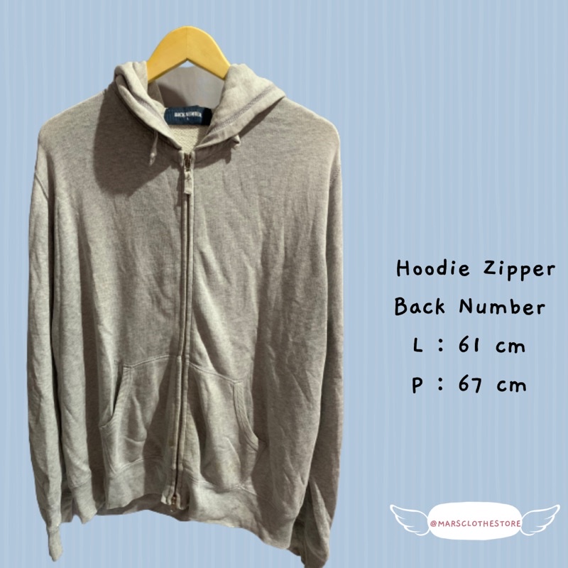 HOODIE ZIPPER BACK NUMBER