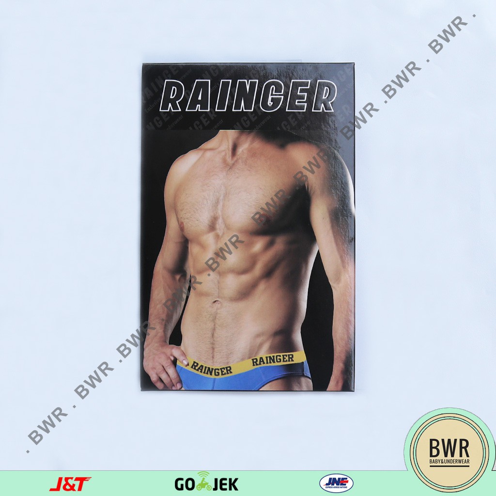3 pcs - Celana dalam pria [ II M2 - N2 ] Boxer RAINGER RG 004 / CD Karet Boxer