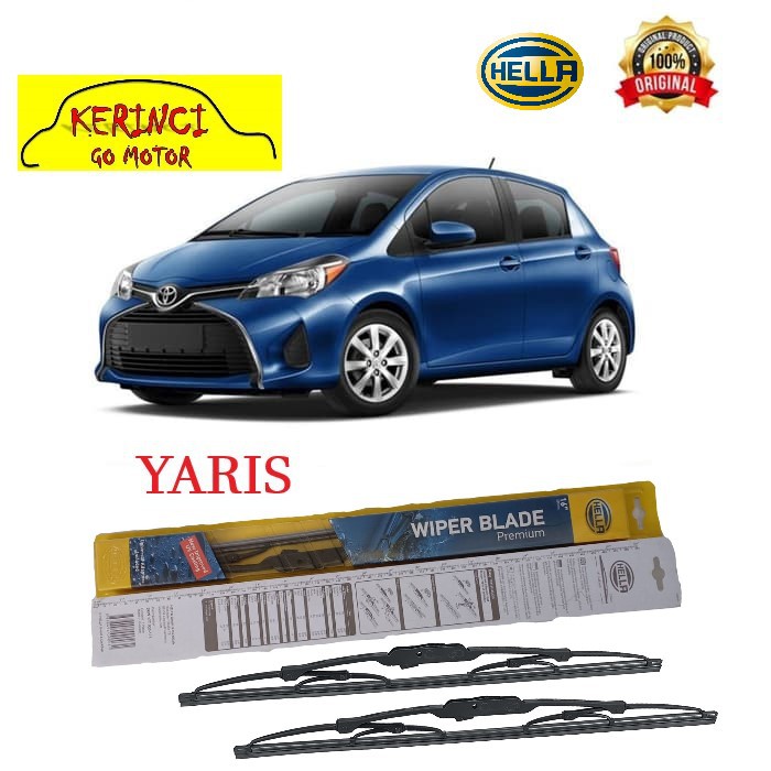 WIPER TOYOTA YARIS HELLA PREMIUM 24&quot; &amp; 14&quot; SEPASANG WIPER YARIS