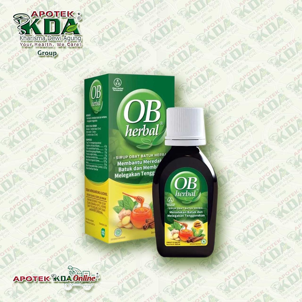 OB HERBAL 100 ML | OBAT BATUK SIRUP | OBAT BATUK HERBAL