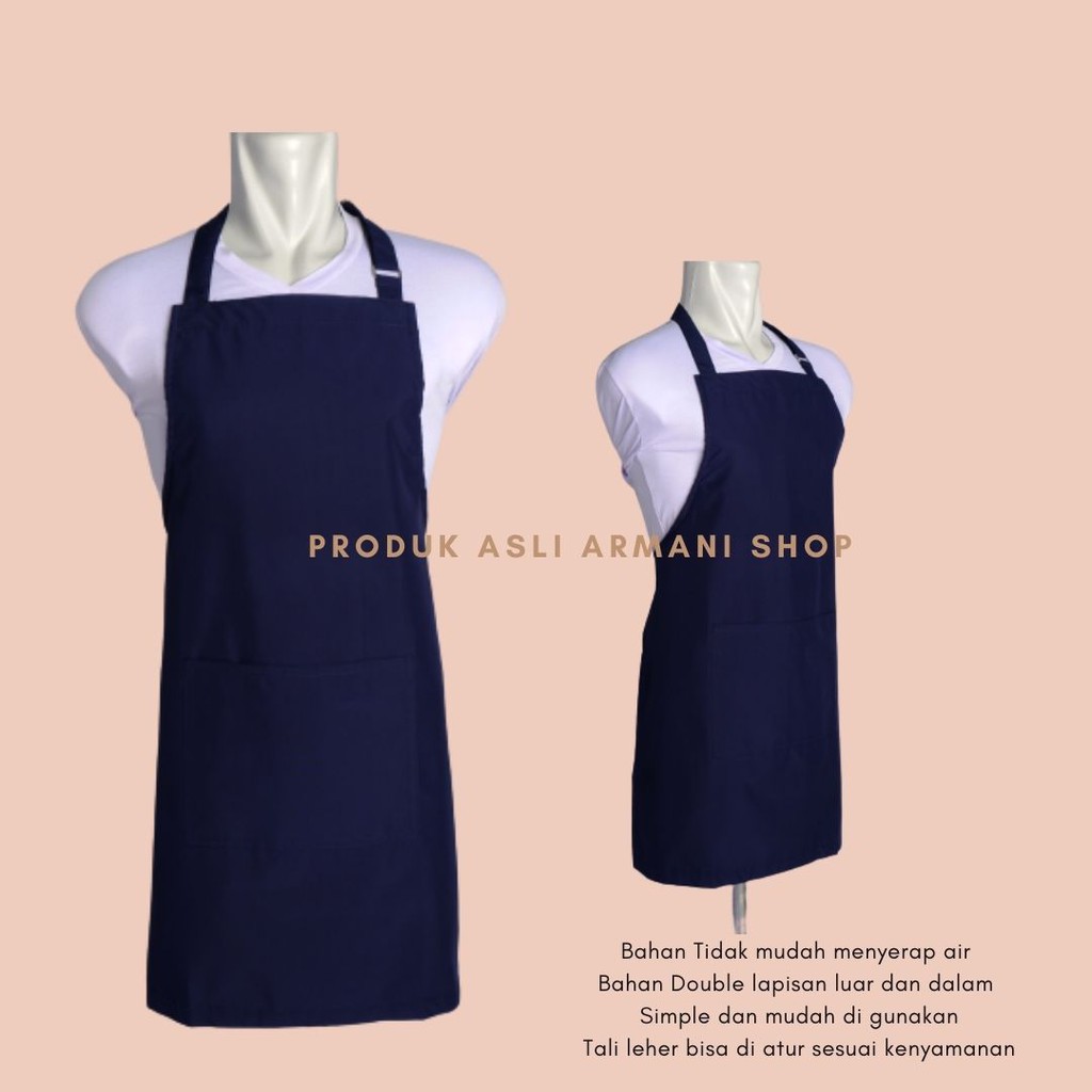 Celemek Apron Masak Barista Anti Air barbeshop Waiters Anti Air Dapur Epron Clemek Murah