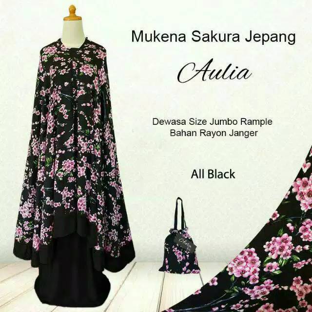 Mukena jumbo rempel sakura jepang