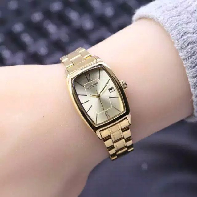 Jam Tangan Wanita Fashion Korea Style Guess Oval Tanggal Aktif GS-70