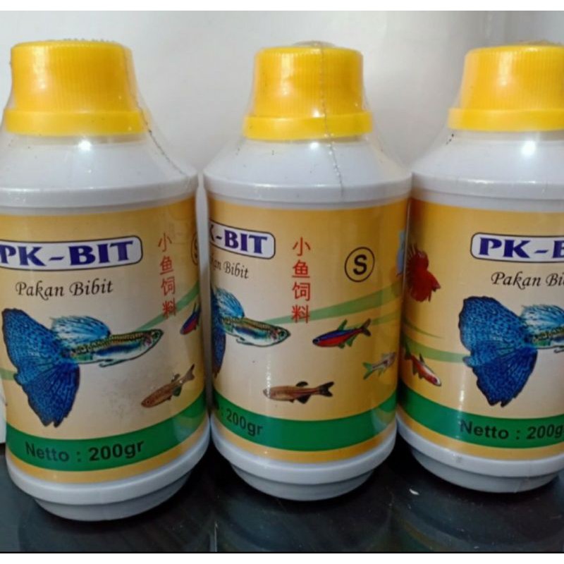 Pelet PK-BIT S / pk bit s pelet guppy pakan ikan hias kecil