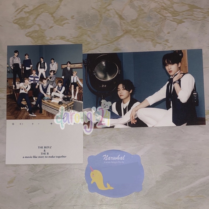 The Boyz Season Greetings 2021 Welcome Card Badge Juyeon Hyunjae Sunwoo Kevin Q Eric