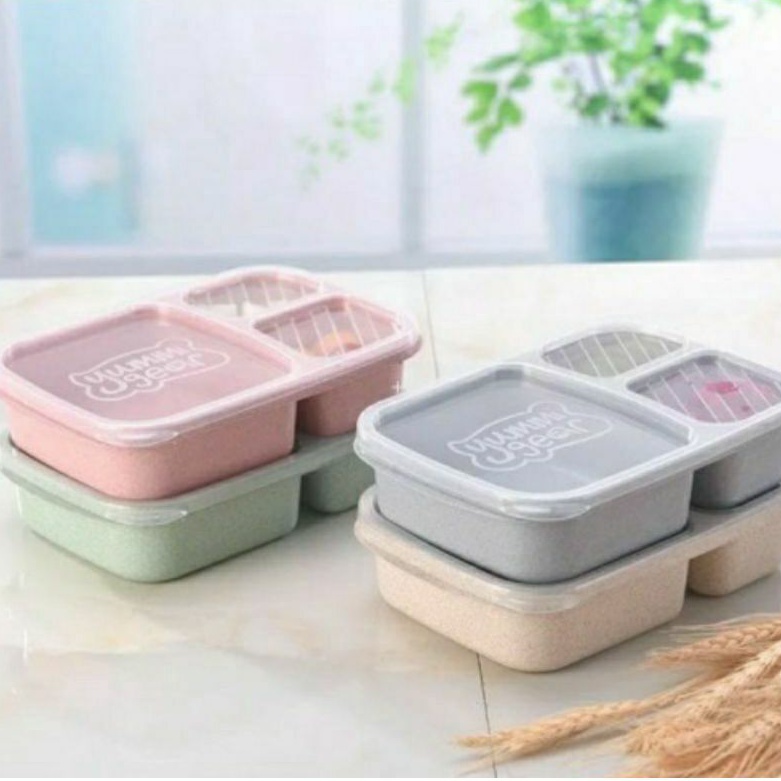 Kotak Bekal Microwavable Lunch Box Kotak Makan Anak Tempat Makanan