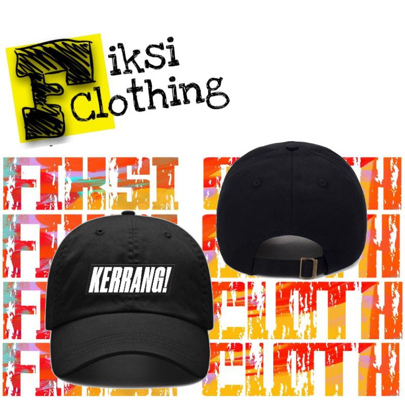 Topi Baseball Custom Kerrang Magazine White - Fiksi Clothing