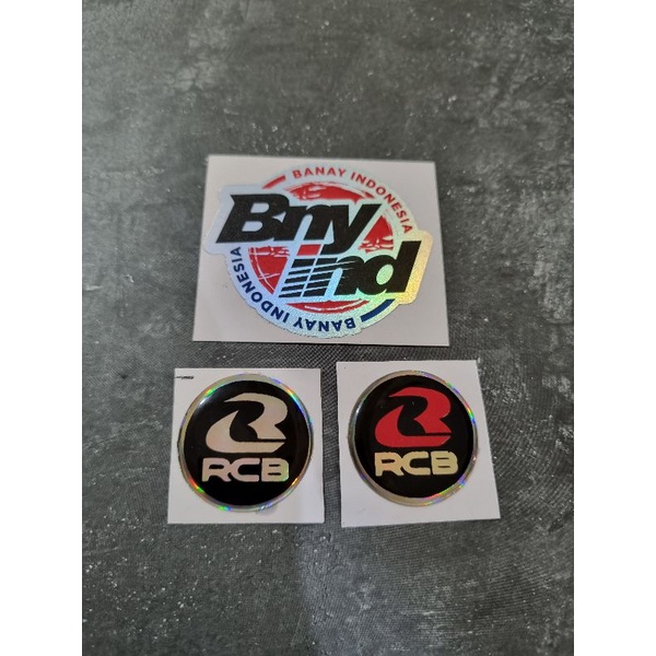 STICKER EMBLEM RCB 3 CM  TIMBUL